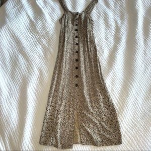 Japna Animal Print Midi Dress